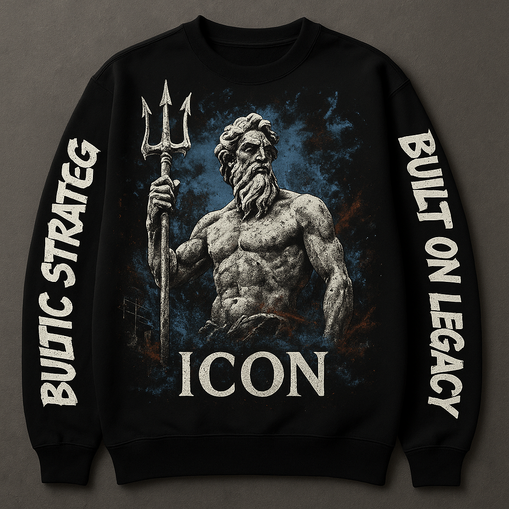 Poisedon graphic sweater