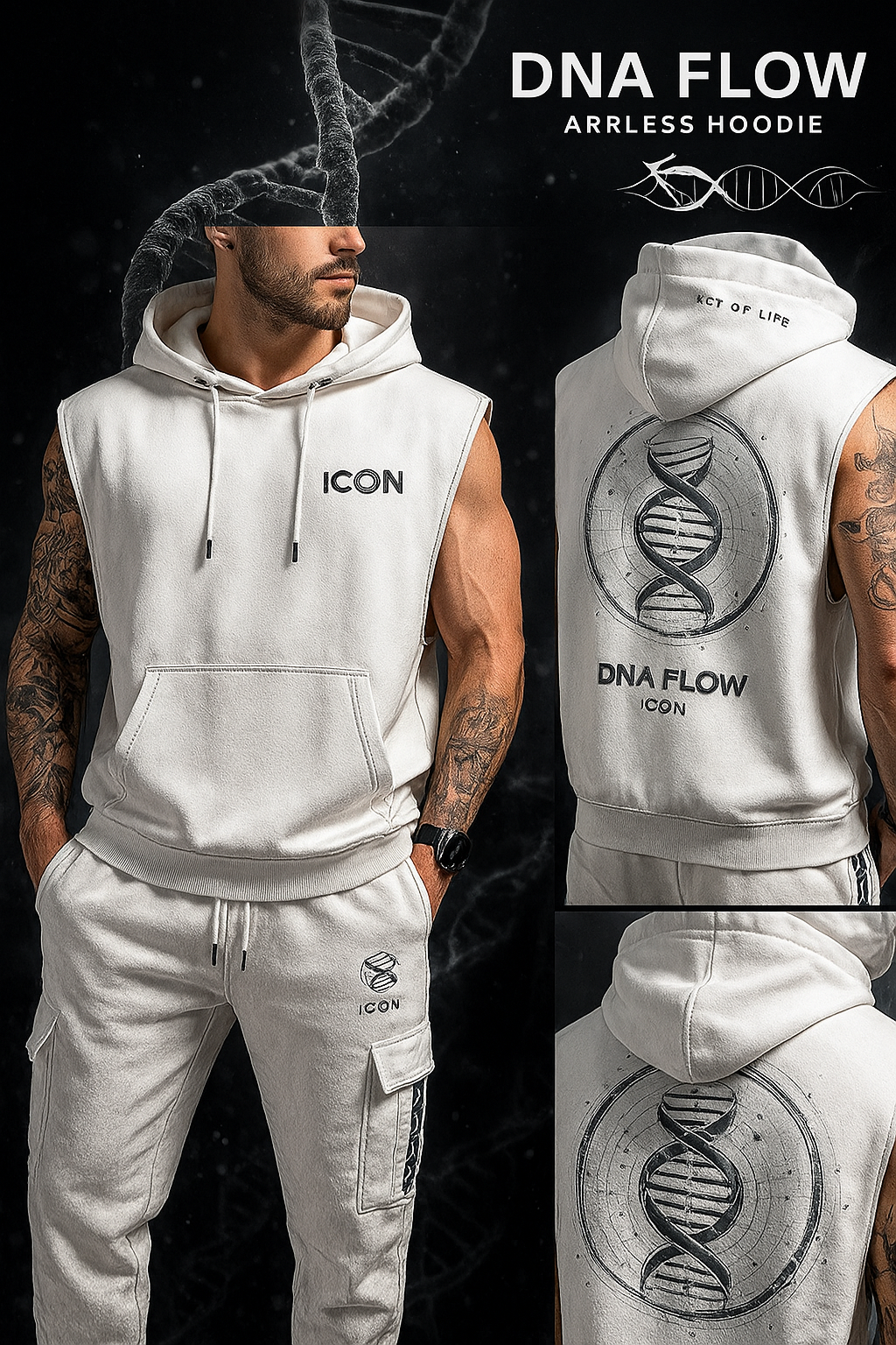 ICON DNA Sleeveless hoodie
